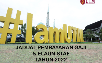 JADUAL PEMBAYARAN GAJI & ELAUN STAF TAHUN 2022